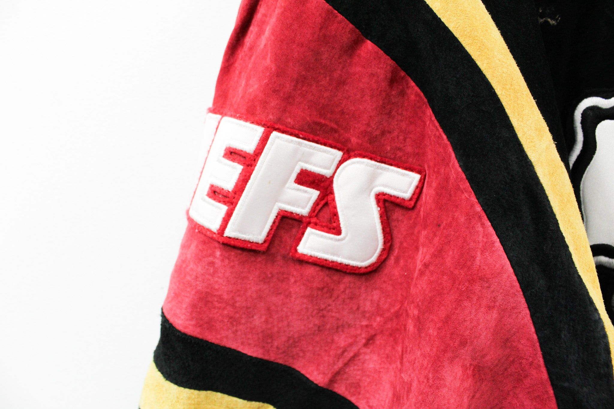 Vintage NFL Kansas City Chiefs Suede Zip Up Varsity Jacket sold by HG Vintage product image thumbnail 8