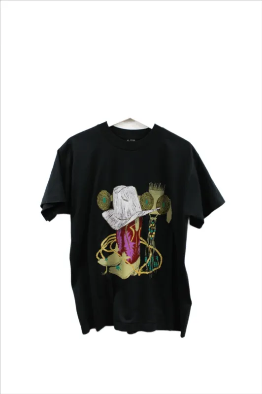 X - Vintage Single Stitch Cowboy Boots & Hat Graphic Best Tee sold by HG Vintage