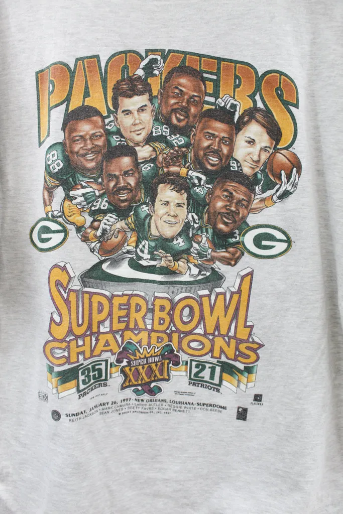 Z- Vintage 1997 Packers Super Bowl 31 Champs NFL Hanes Beefy Tee sold by HG Vintage product image thumbnail 2