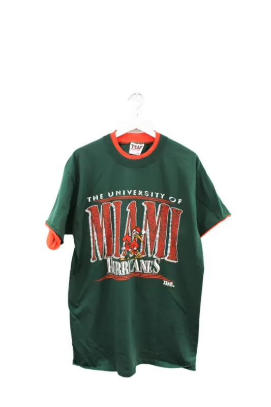 Z - Vintage University Of Miami Hurricanes Script Tee sold by HG Vintage