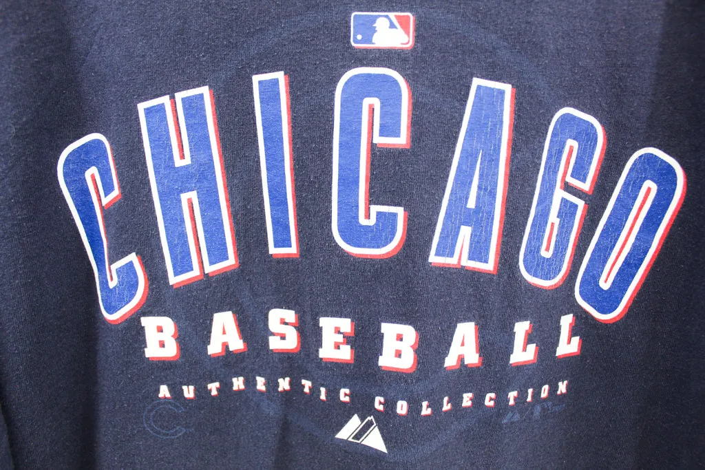 Z - Vintage Majestic MLB Chicago Cubs Script Tee sold by HG Vintage product image thumbnail 2