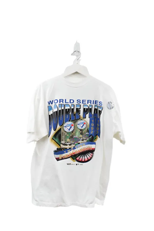 Z- Vintage 1993 Blue Jays World Series Double Play MLB Tee sold by HG Vintage