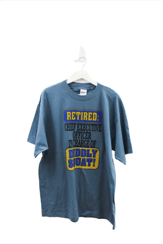 Z - Vintage Single Stitch Retired: CEO Of Diddly Squat! Tee sold by HG Vintage