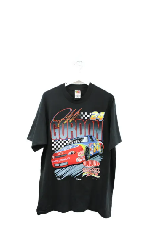 Z- Vintage 1997 Nascar Jeff Gordon 24 Dupont Car Graphic Single Stitch Tee sold by HG Vintage