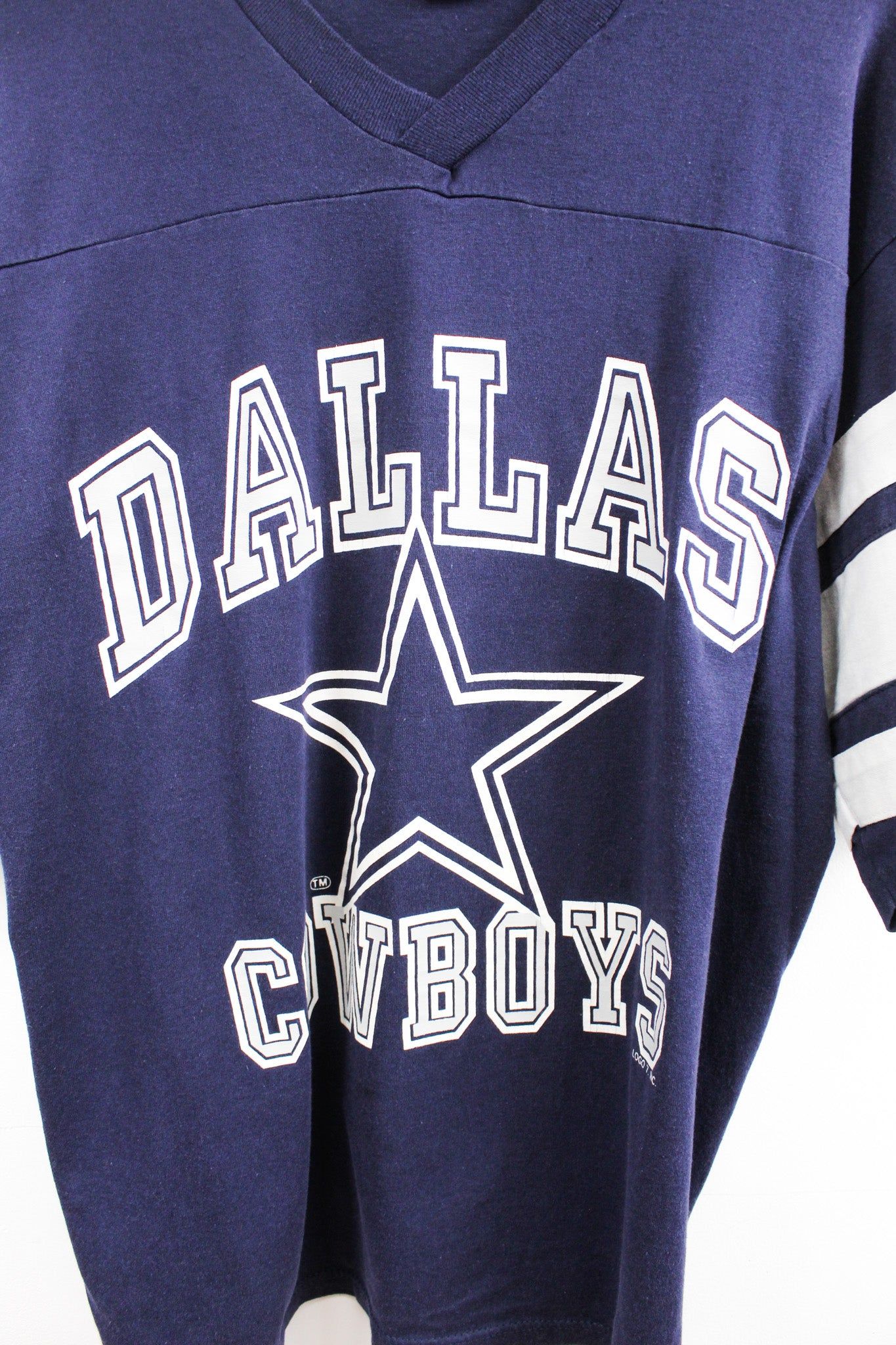 Logo 7 X NFL Dallas Cowboys Logo Jersey Tee sold by HG Vintage product image thumbnail 2