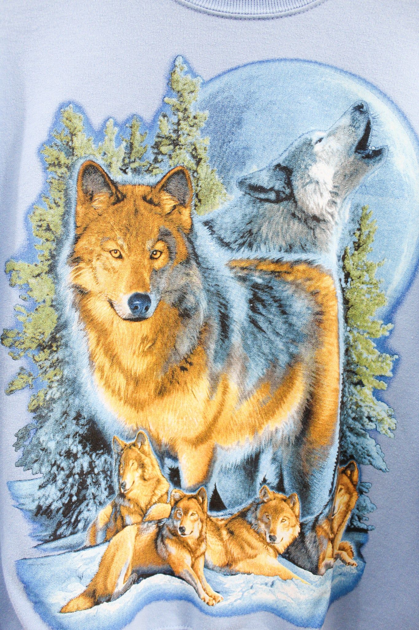 Vintage Wolves In Snow Crewneck sold by HG Vintage product image thumbnail 2
