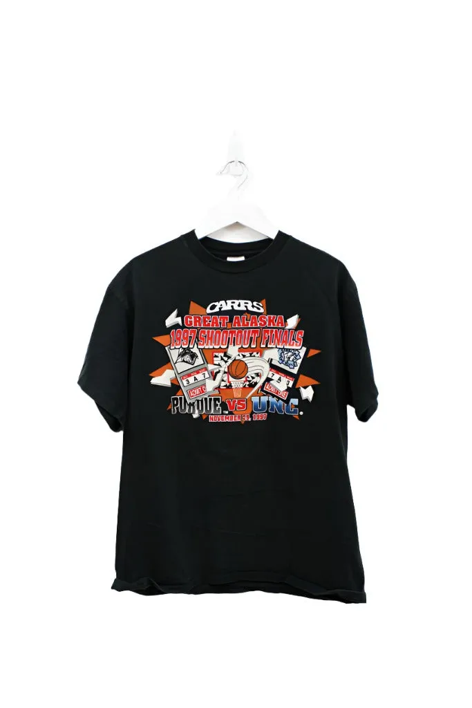 Z - Vintage Single Stitch 1997 Great Alaska Shootout Finals Purdue Vs UNC Anvil Red Tag Tee sold by HG Vintage
