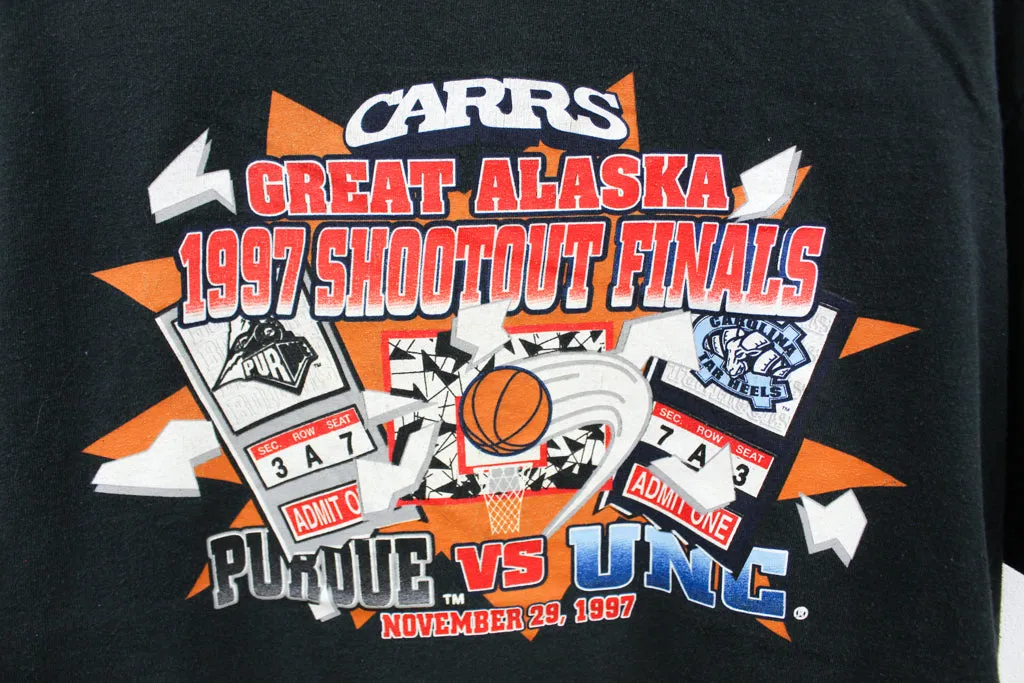 Z - Vintage Single Stitch 1997 Great Alaska Shootout Finals Purdue Vs UNC Anvil Red Tag Tee sold by HG Vintage product image thumbnail 2