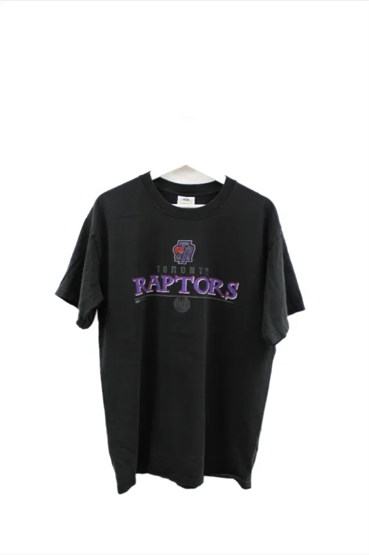 X - Vintage 90s NBA Toronto Raptors Logo Tee made by NBA