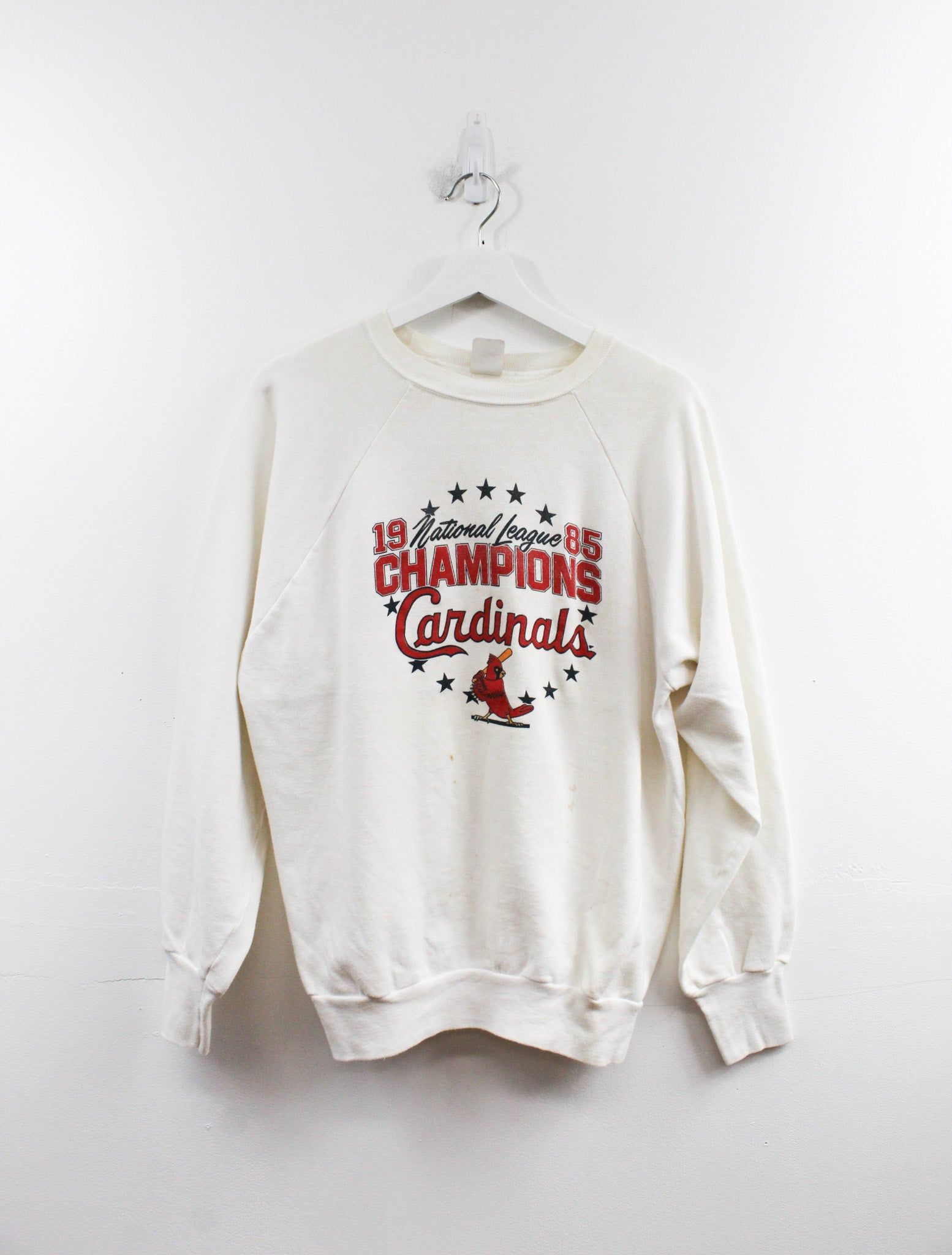 Vintage Logo 7 MLB 1985 St Louis Cardinals National League Champions Crewneck sold by HG Vintage