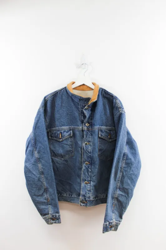 CC- Vintage Schaeffer Outfitters Sherpa Lined Denim Chore Jacket sold by HG Vintage