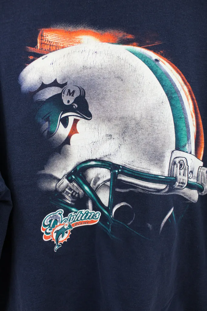 Z - Vintage 90s NFL Miami Dolphins Helmet Tee sold by HG Vintage product image thumbnail 2
