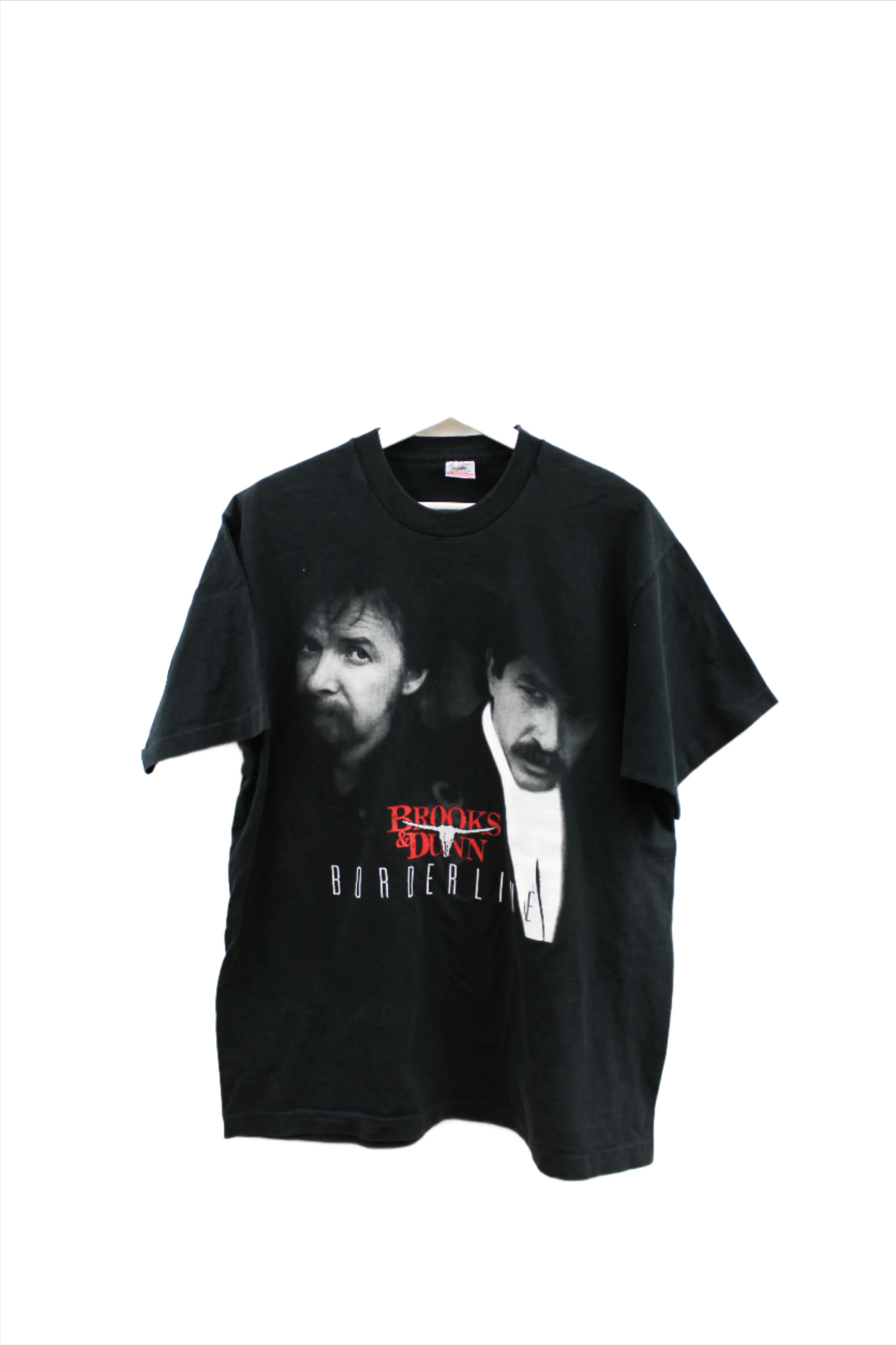 X - Vintage Single Stitch Brooks & Dunn Borderline Fruit Of The Loom Tee sold by HG Vintage