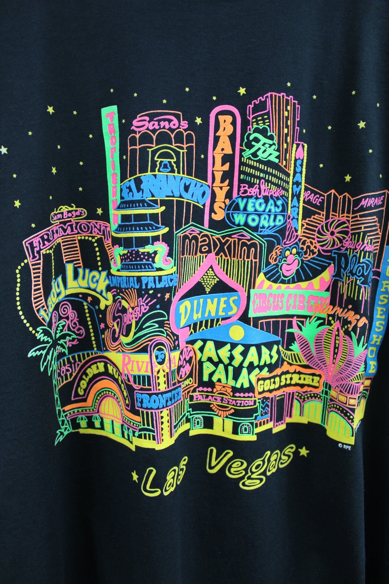 Las Vegas Strip Neon Graphic Tee sold by HG Vintage product image thumbnail 2