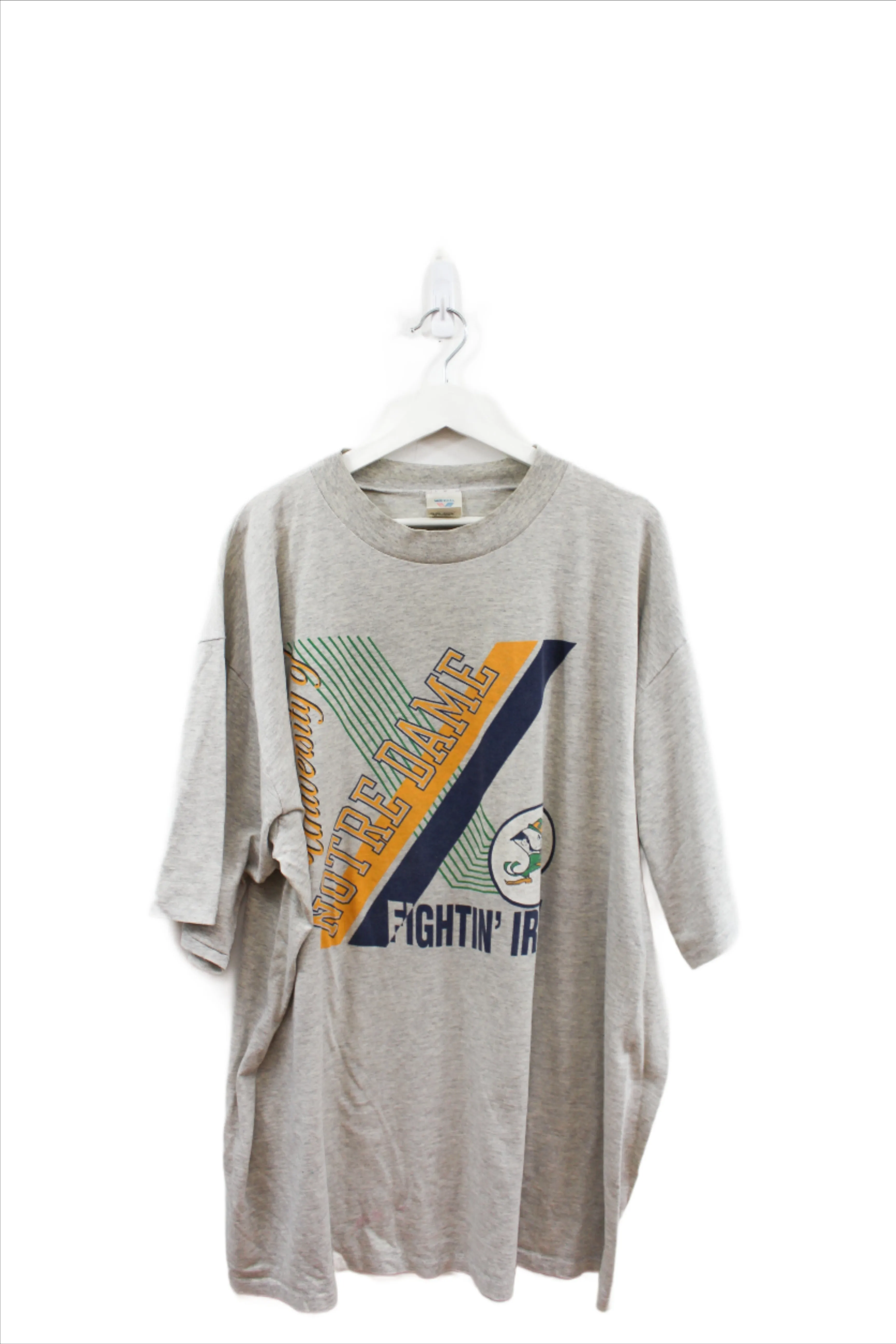 X - Vintage Single Stitch Notre Dame Fighting Irish Script Tee sold by HG Vintage