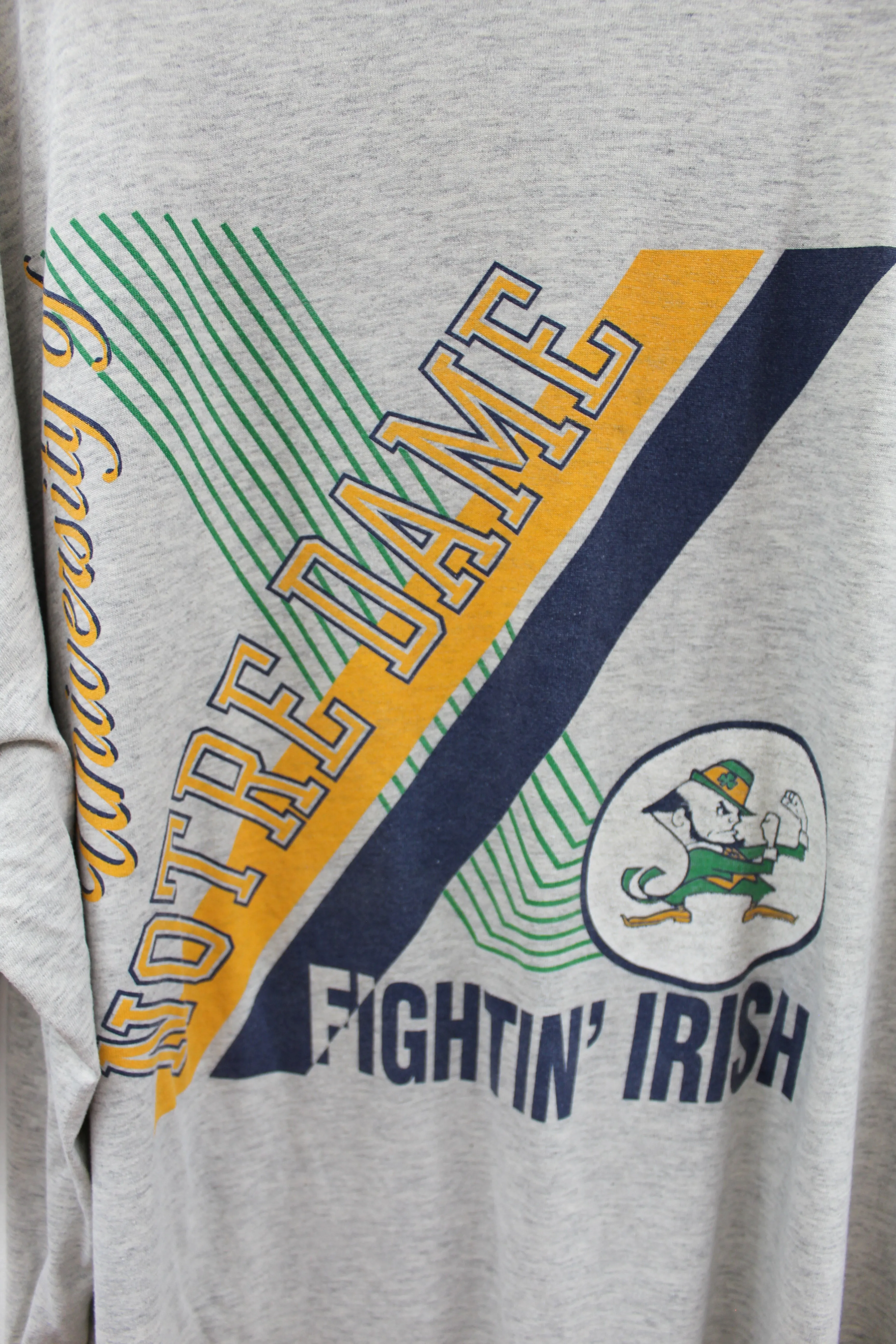 X - Vintage Single Stitch Notre Dame Fighting Irish Script Tee sold by HG Vintage product image thumbnail 2