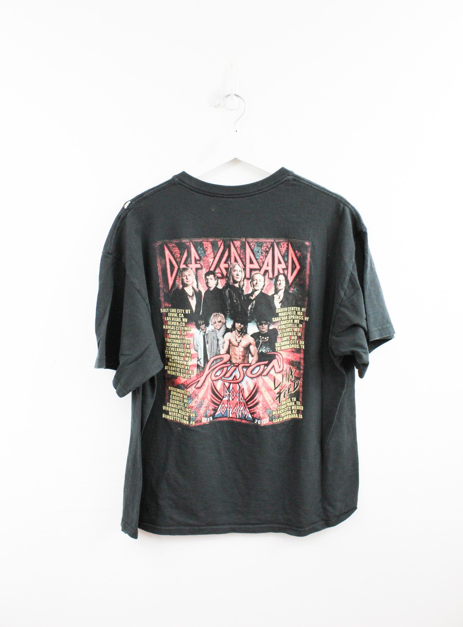 Def Leppard Rock Of Ages 2012 Tour Tee sold by HG Vintage product image thumbnail 3