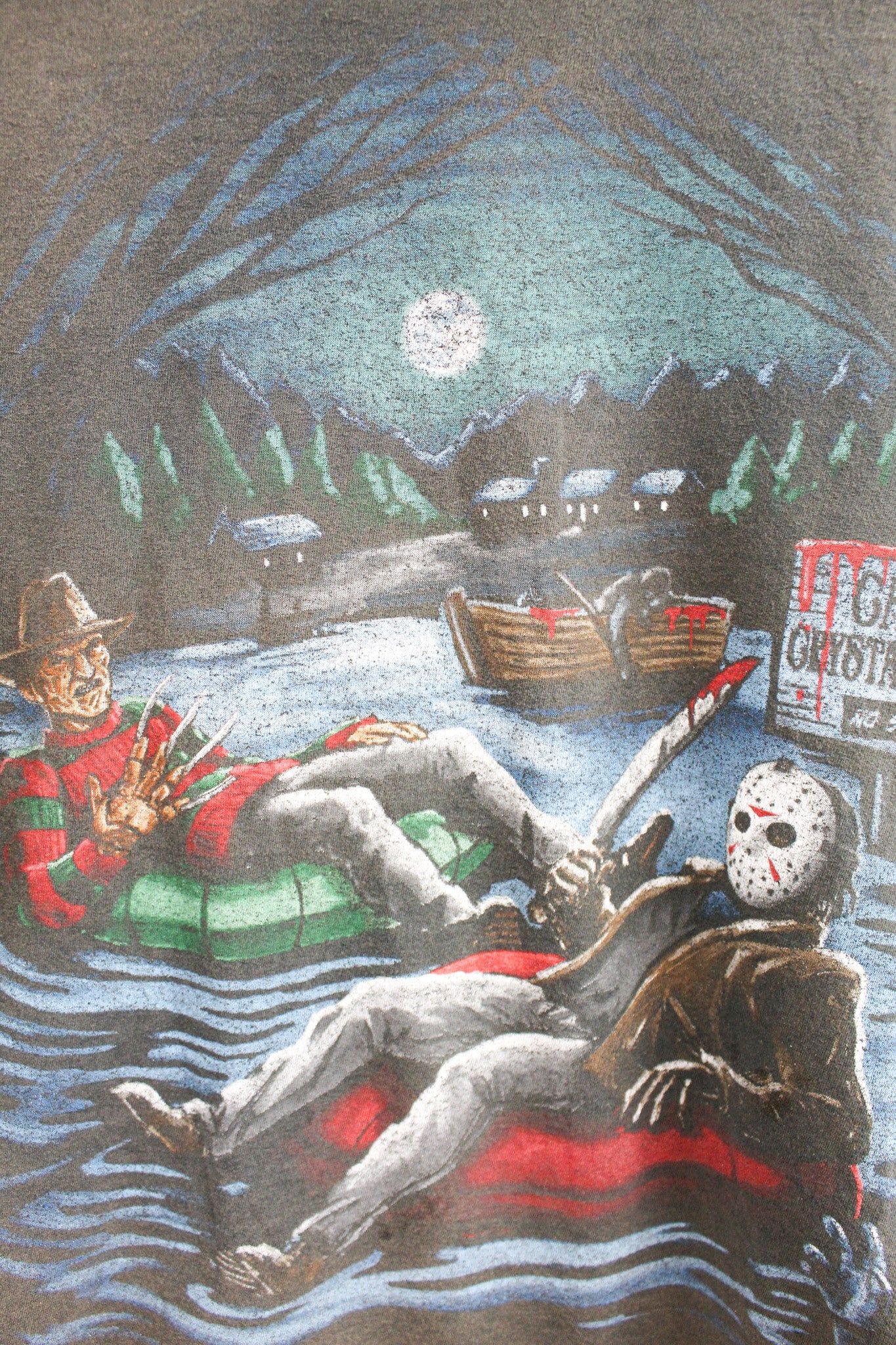 Freddy Krueger & Jason Voorhees Crystal Lake Tee sold by HG Vintage product image thumbnail 2