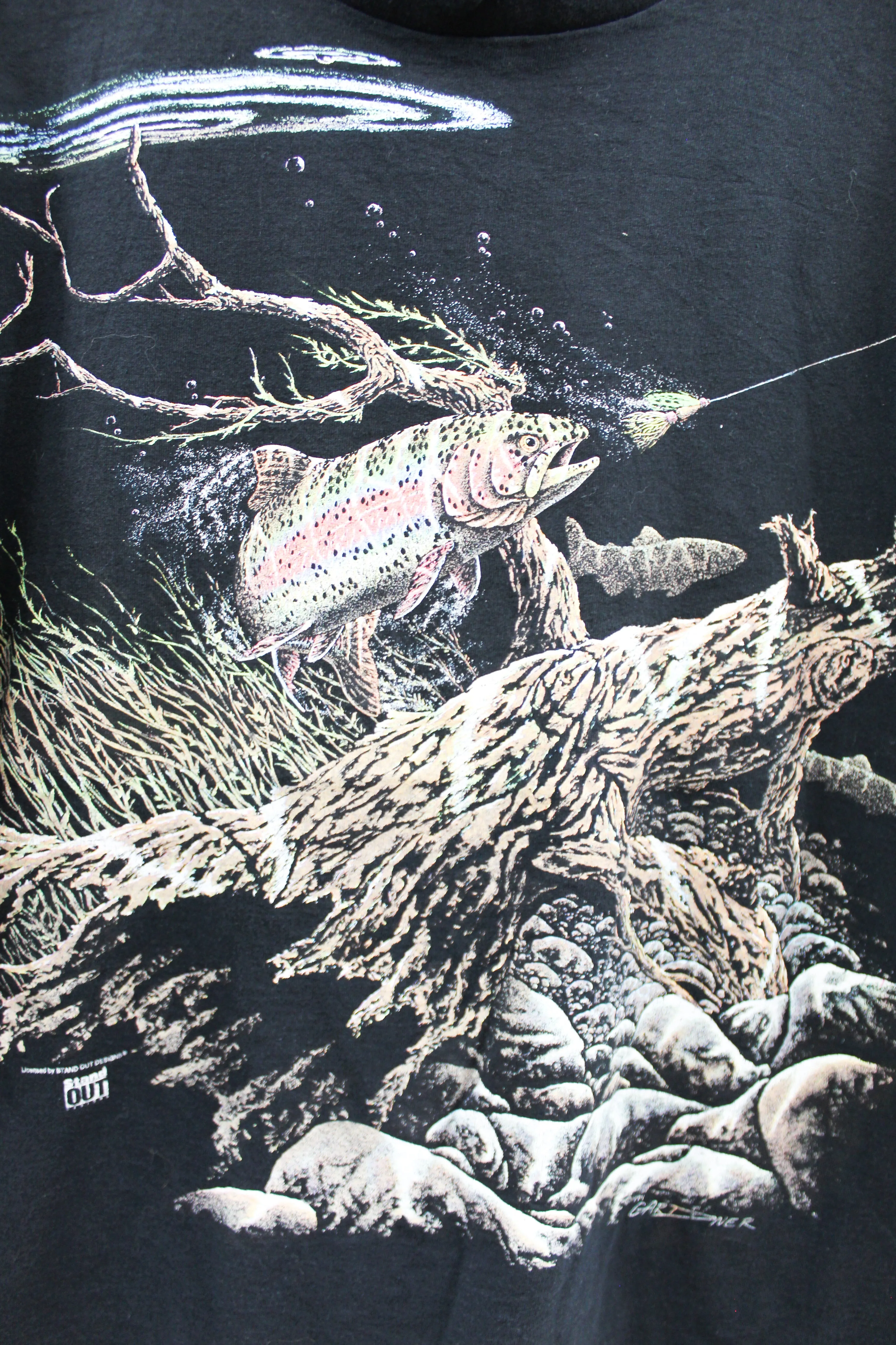 X - Vintage Single Stitch Fish In River Tee sold by HG Vintage product image thumbnail 2