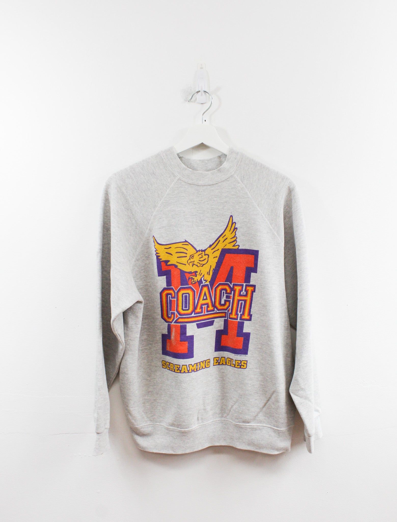 Vintage 93' Screaming Eagles High School Crewneck sold by HG Vintage