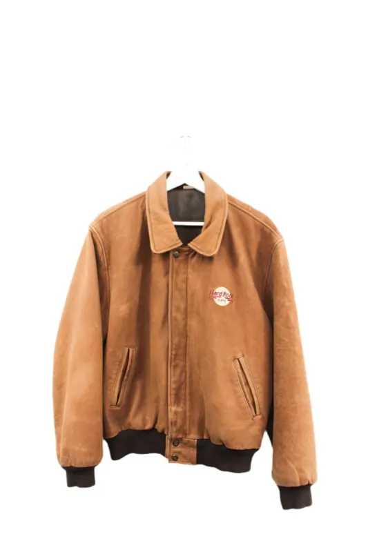 Z- Vintage Hard Rock Cafe Whistler Leather Bomber Jacket sold by HG Vintage