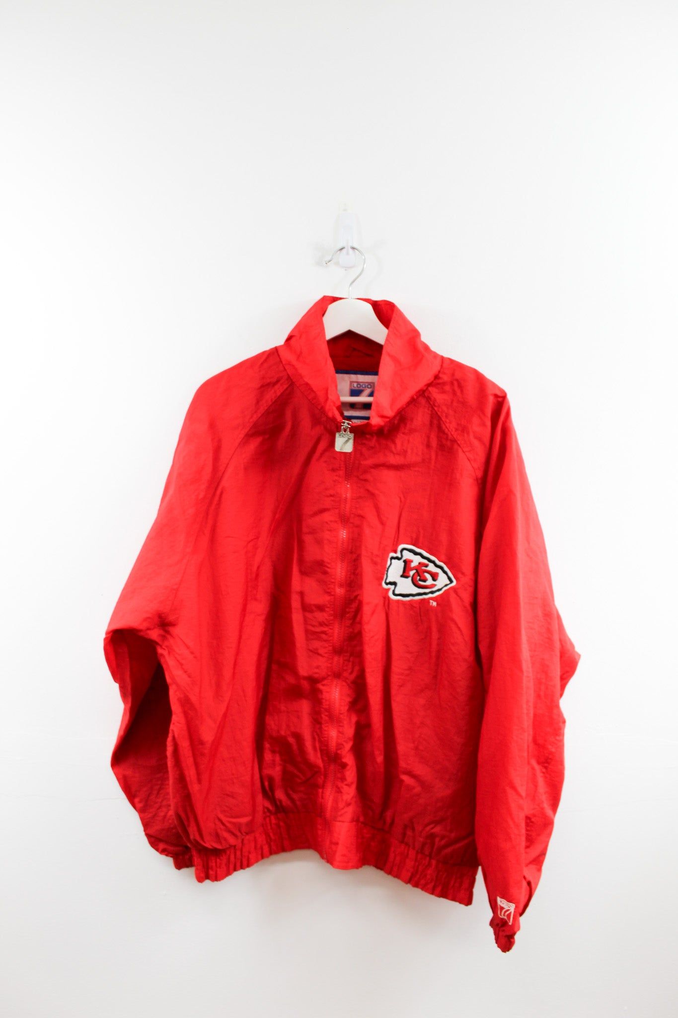 CC- Vintage NFL Logo 7 Kansas City Chiefs Nylon Windbreaker sold by HG Vintage