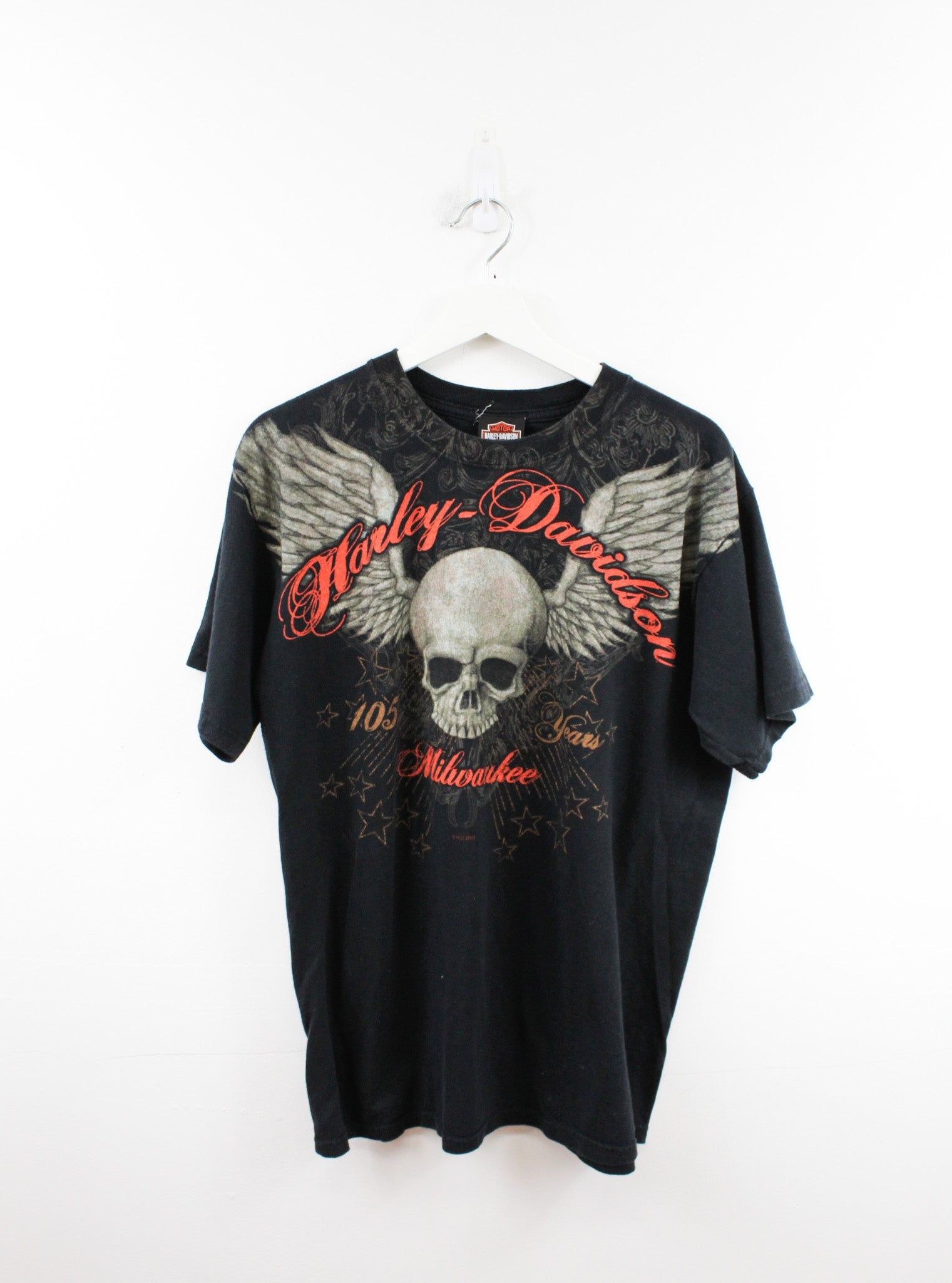 Vintage Harley Davidson 2008 Wings & Skulls Tee sold by HG Vintage