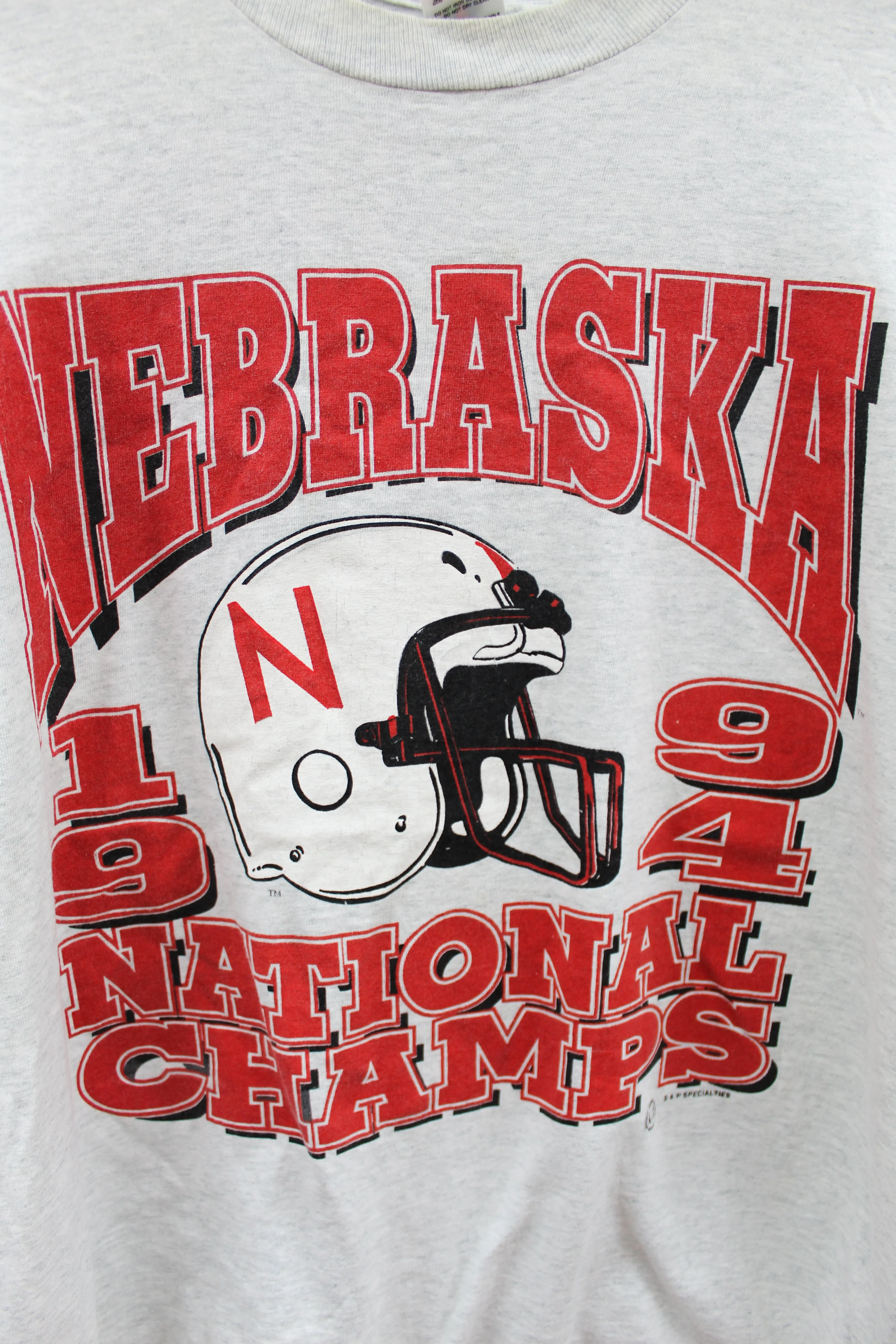 Z - Vintage 94' Single Stitch Nebraska Football Team National Champs Tee sold by HG Vintage product image thumbnail 2