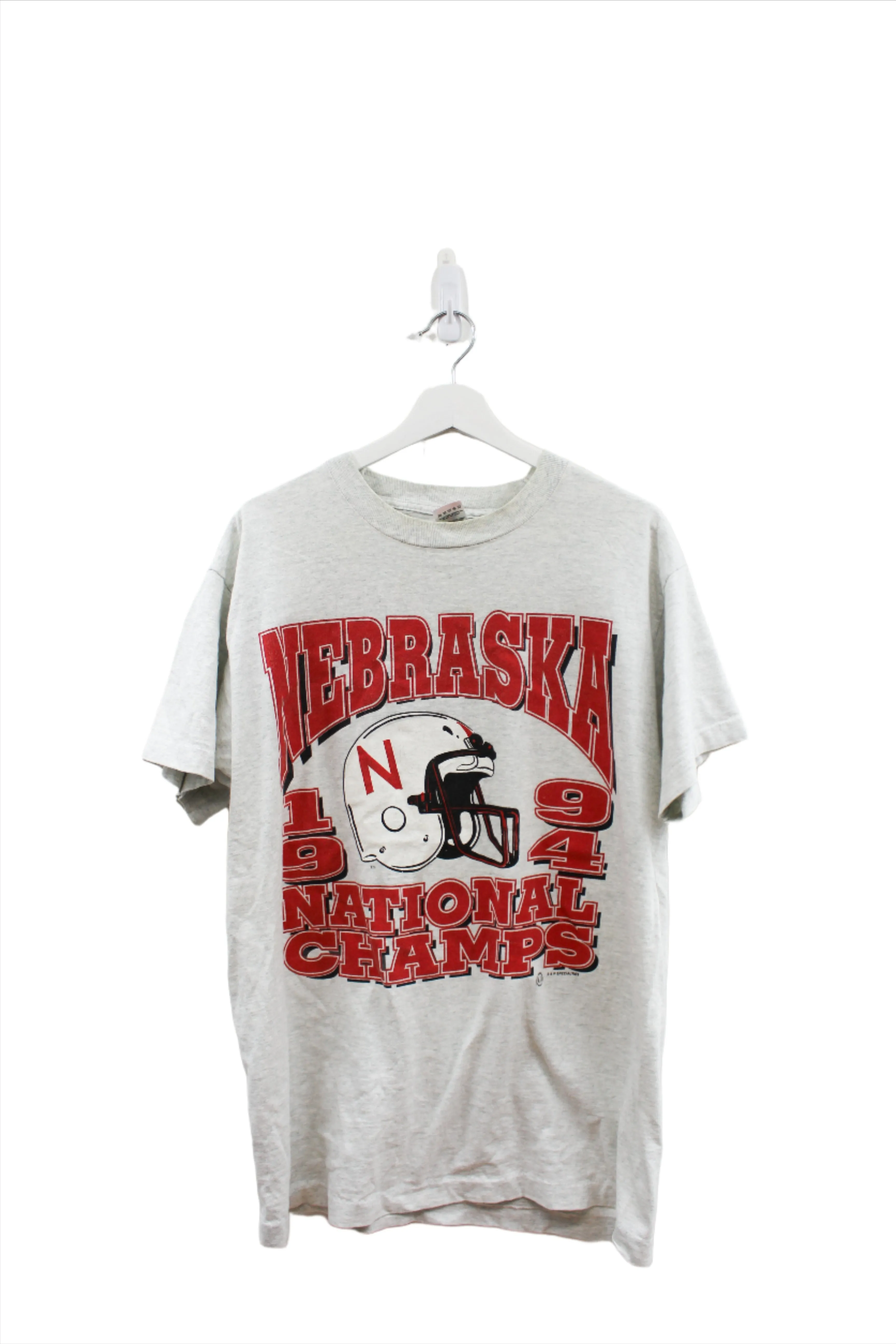 Z - Vintage 94' Single Stitch Nebraska Football Team National Champs Tee sold by HG Vintage
