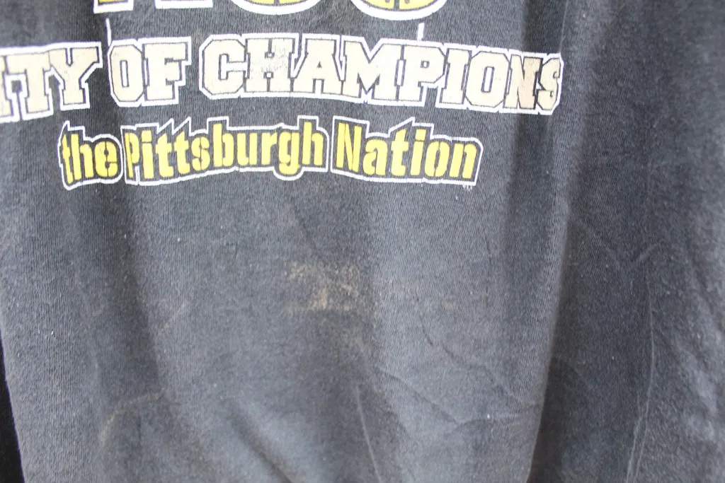 Z - Vintage Pittsburgh Sports Team City Of Champions Blue Anvil Tag Tee (2) sold by HG Vintage product image thumbnail 3