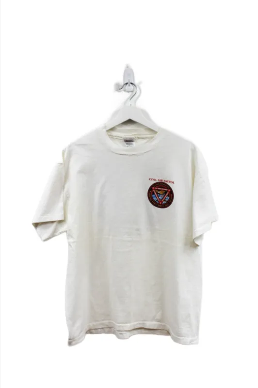 X - Vintage Single Stitch Civil Air Patrol Cadets Against Drugs Program Hanes Heavyweight Tee sold by HG Vintage