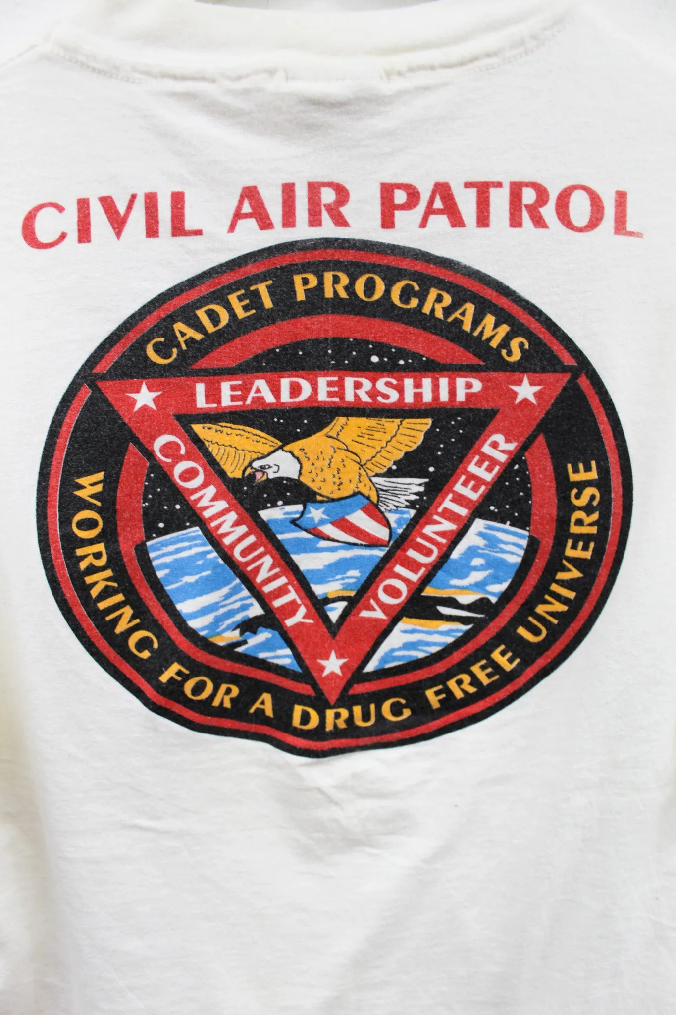 X - Vintage Single Stitch Civil Air Patrol Cadets Against Drugs Program Hanes Heavyweight Tee sold by HG Vintage product image thumbnail 4