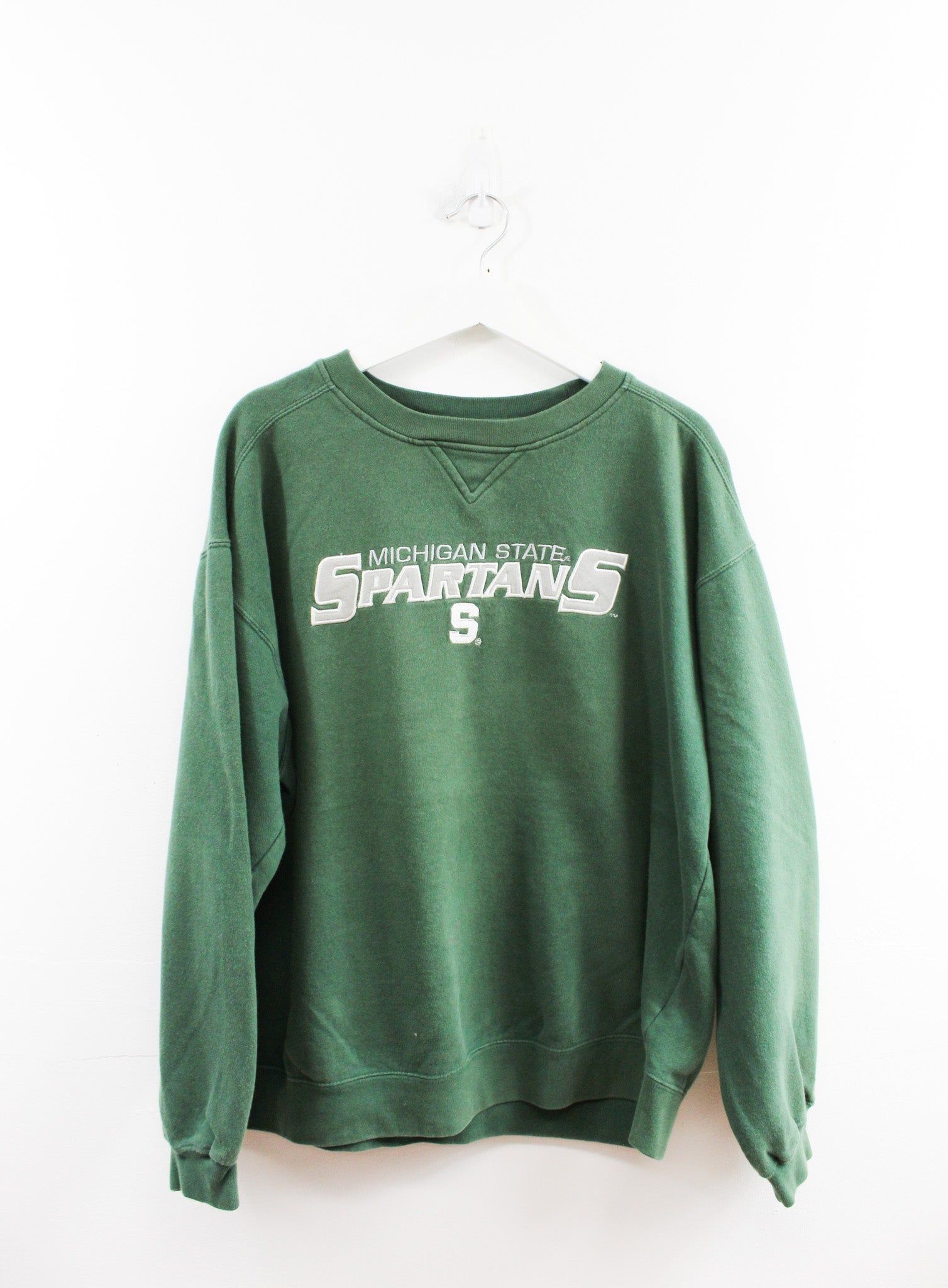 Vintage Starter Michigan State Spartans Embroidered Script Crewneck sold by HG Vintage