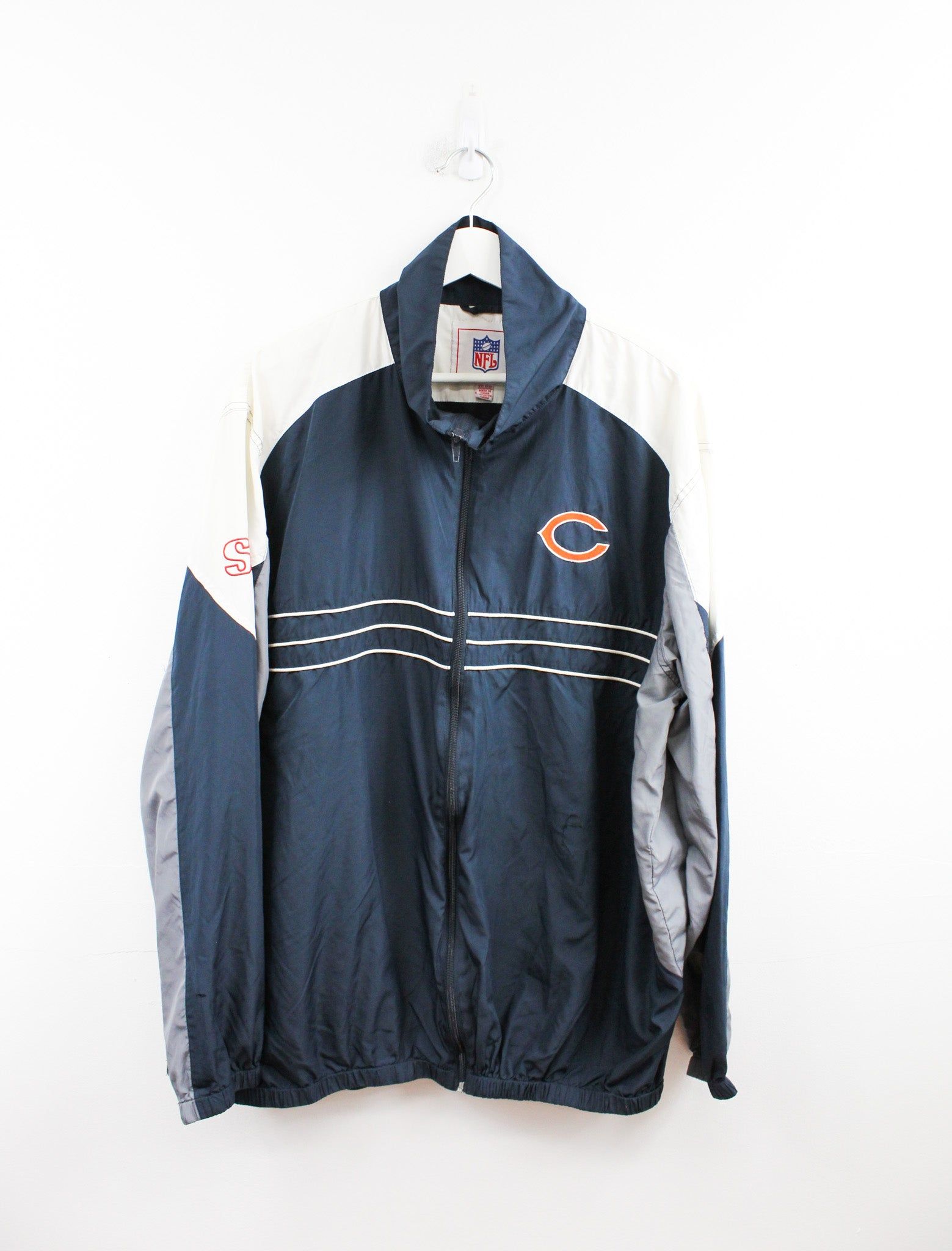 NFL Chicago Bears Zip Up Windbreaker sold by HG Vintage