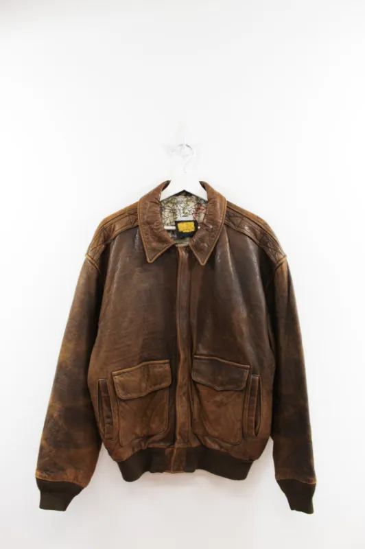 CC- Vintage 1987 Type A-2 US Air Force Leather Jacket sold by HG Vintage