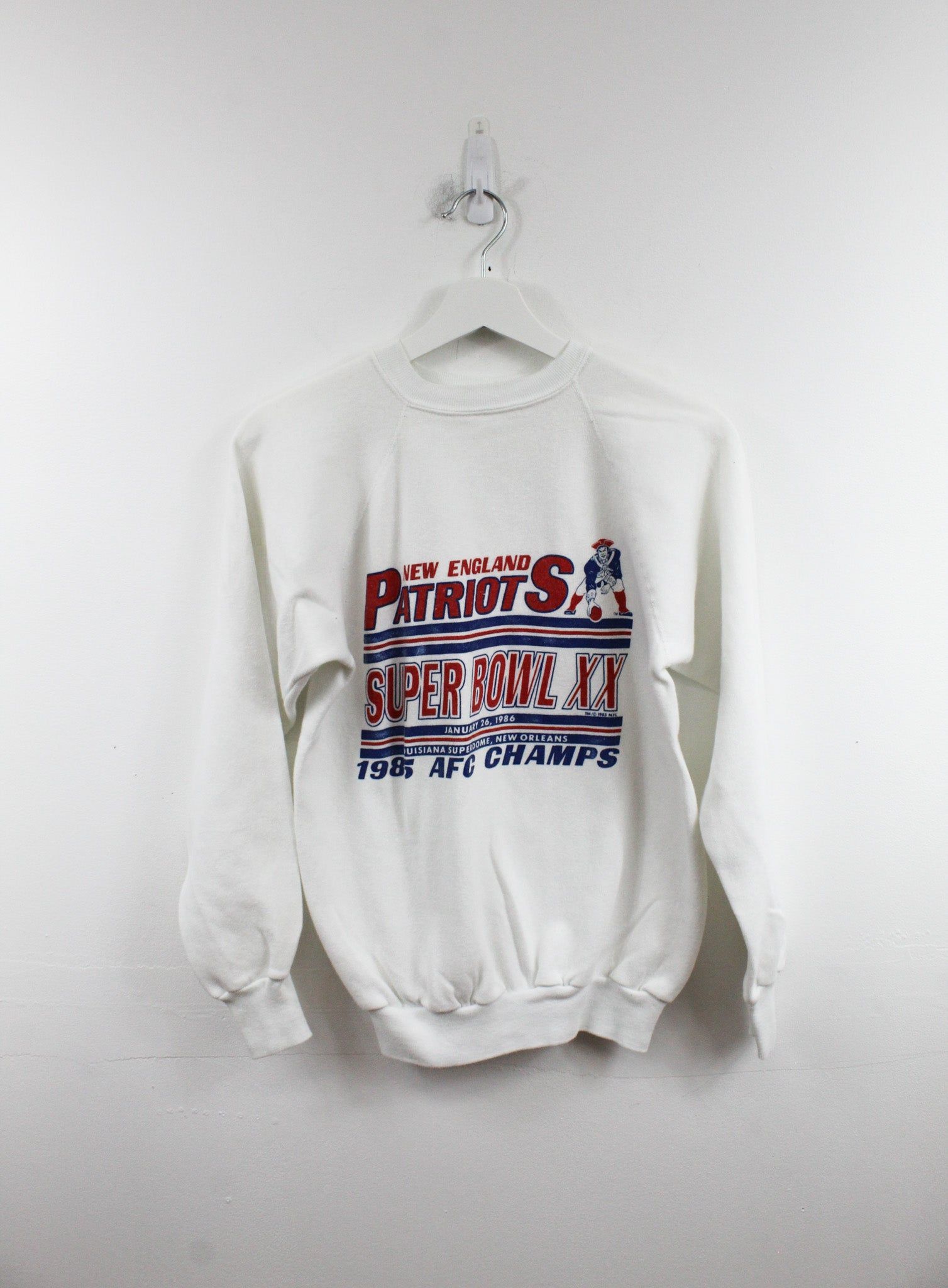 NFL New England Patriots 85' AFC Champ Crewneck sold by HG Vintage