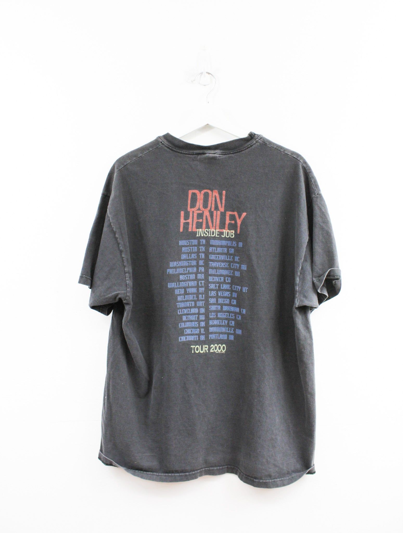 Vintage 2000 Don Henley Inside Job Tour Picture Tee sold by HG Vintage product image thumbnail 3