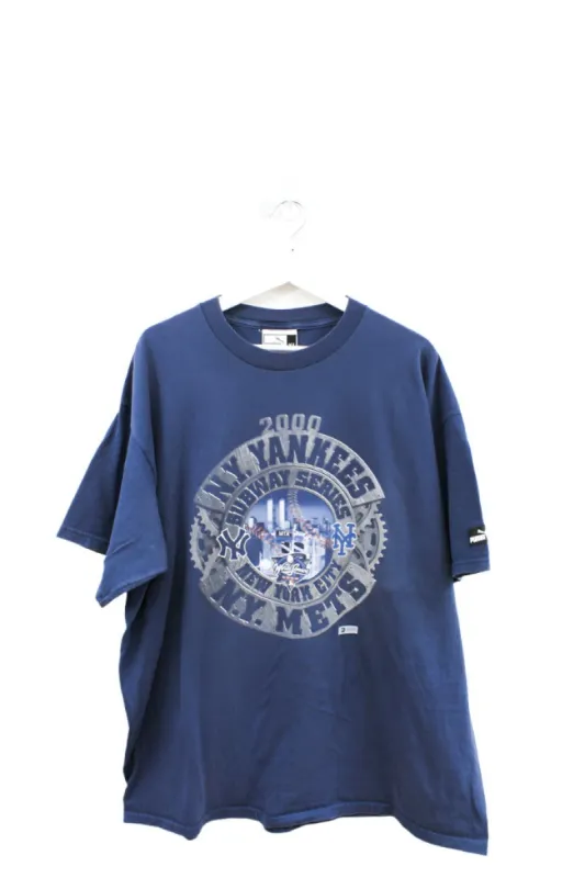 Z - Vintage 2000 Puma MLB New York Yankees/Mets Subway Series Cog Graphic Tee sold by HG Vintage