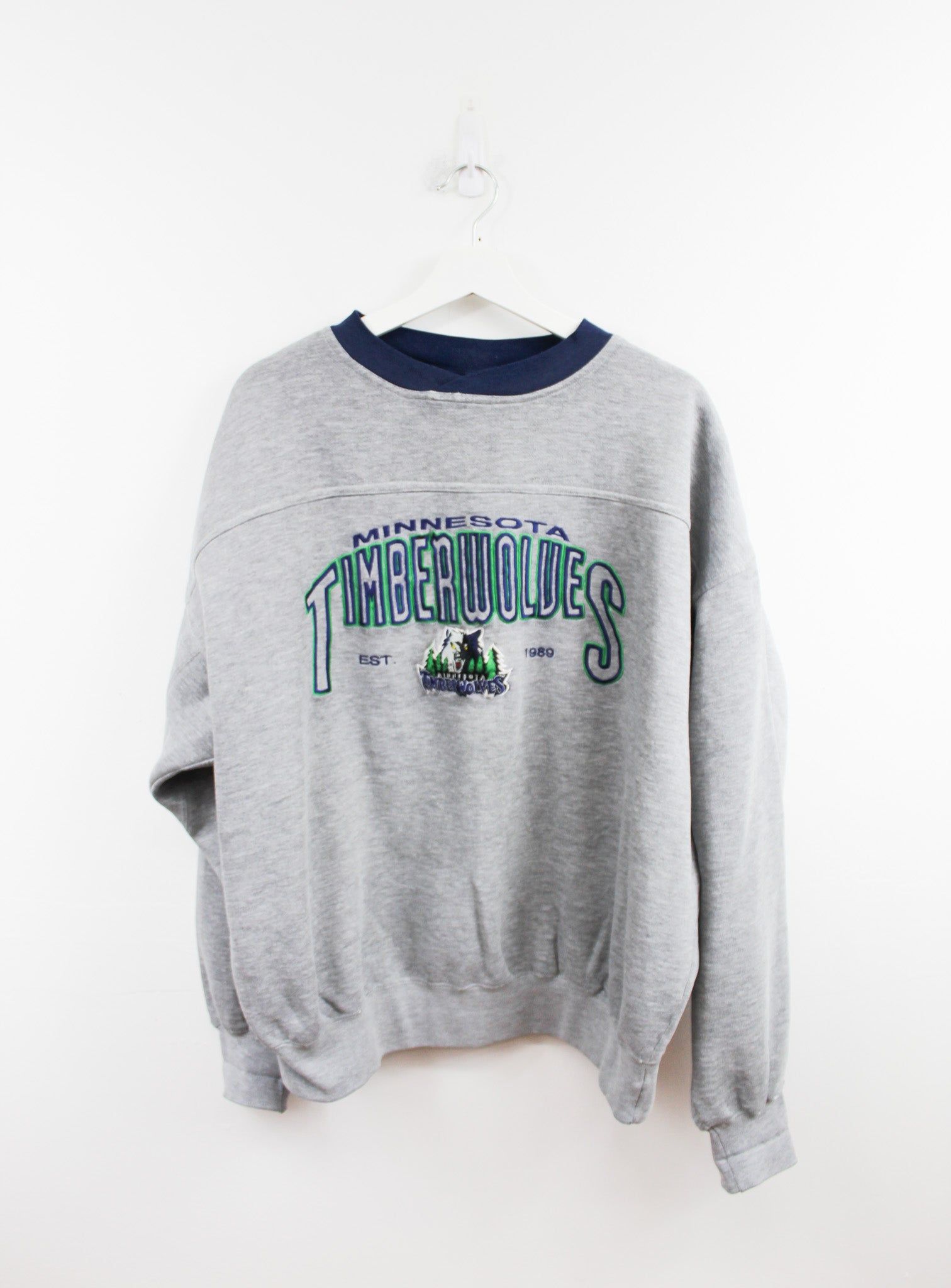 Lee X NBA Minnesota Timberwolves Embroidered Logo Crewneck sold by HG Vintage
