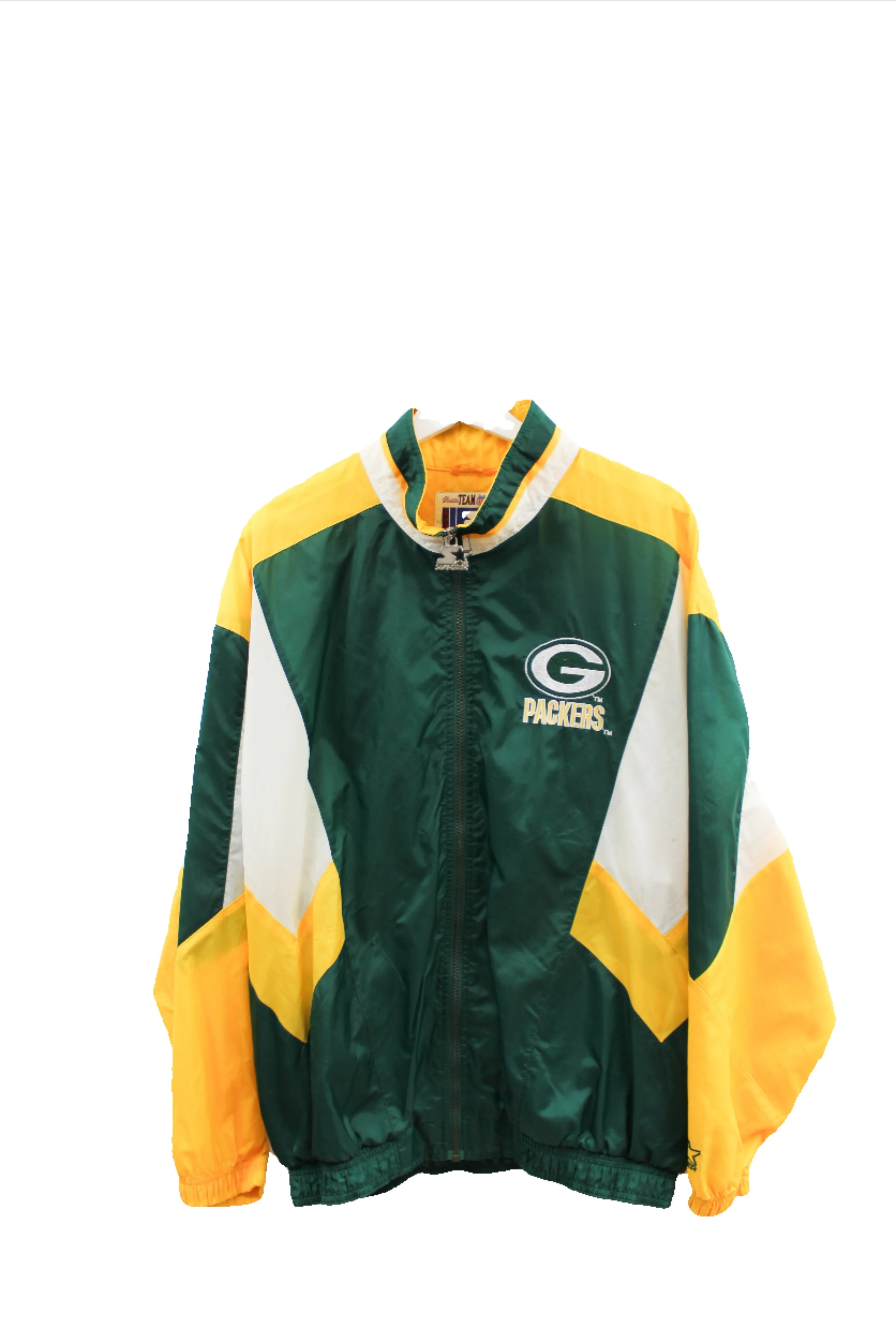 X - Vintage Starter NFL Green Bay Packers Nylon Windbreaker sold by HG Vintage