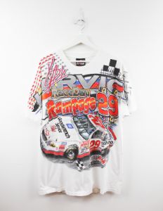 Vintage Nascar Kevin Harvick Goodwrench Service Rampage Car All Over Print Tee sold by HG Vintage