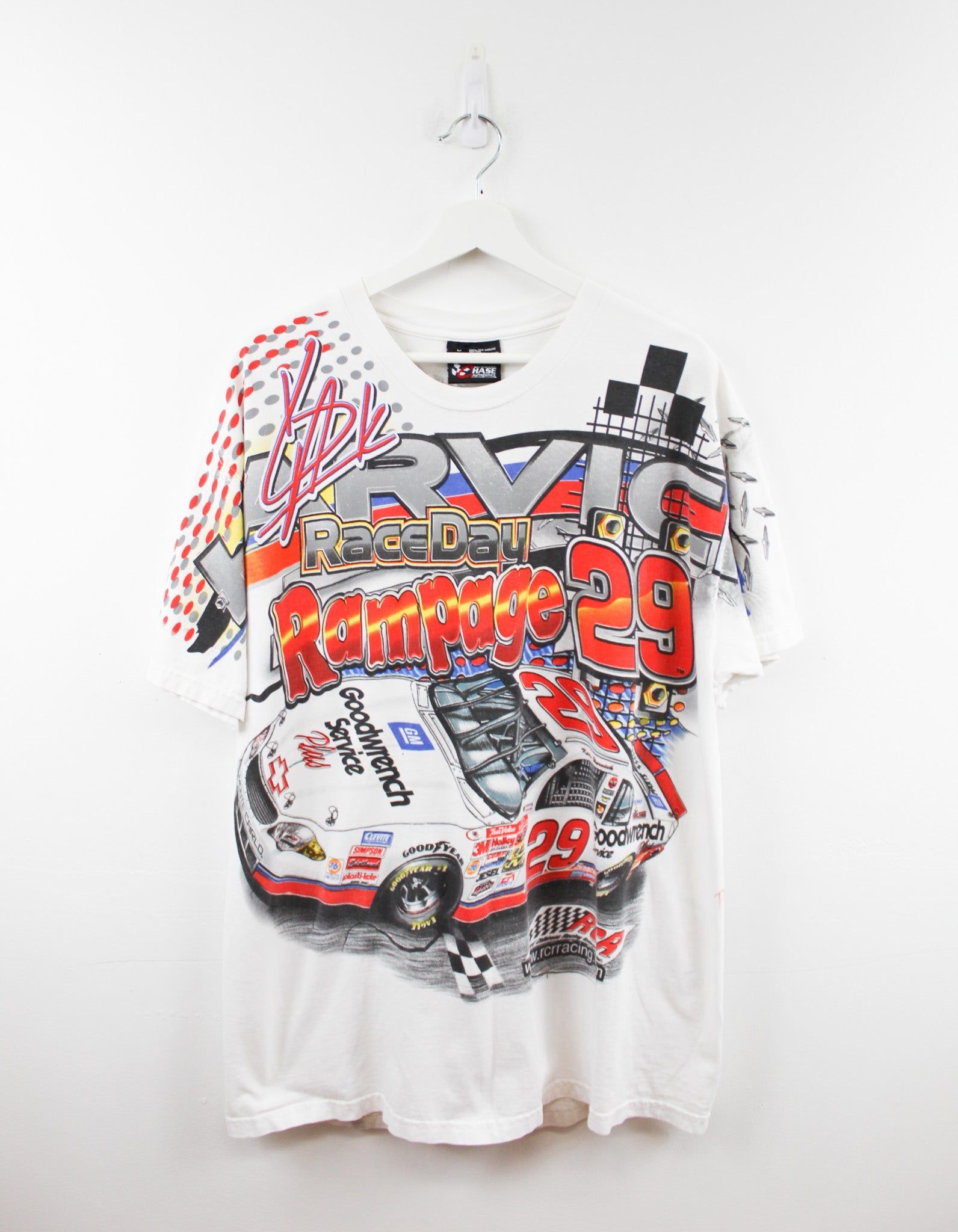スペシャル◎ 80's Kevin Harvick ALL over print Vintage Nascar Kevin Harvick Goodwrench Service Rampage Car All
