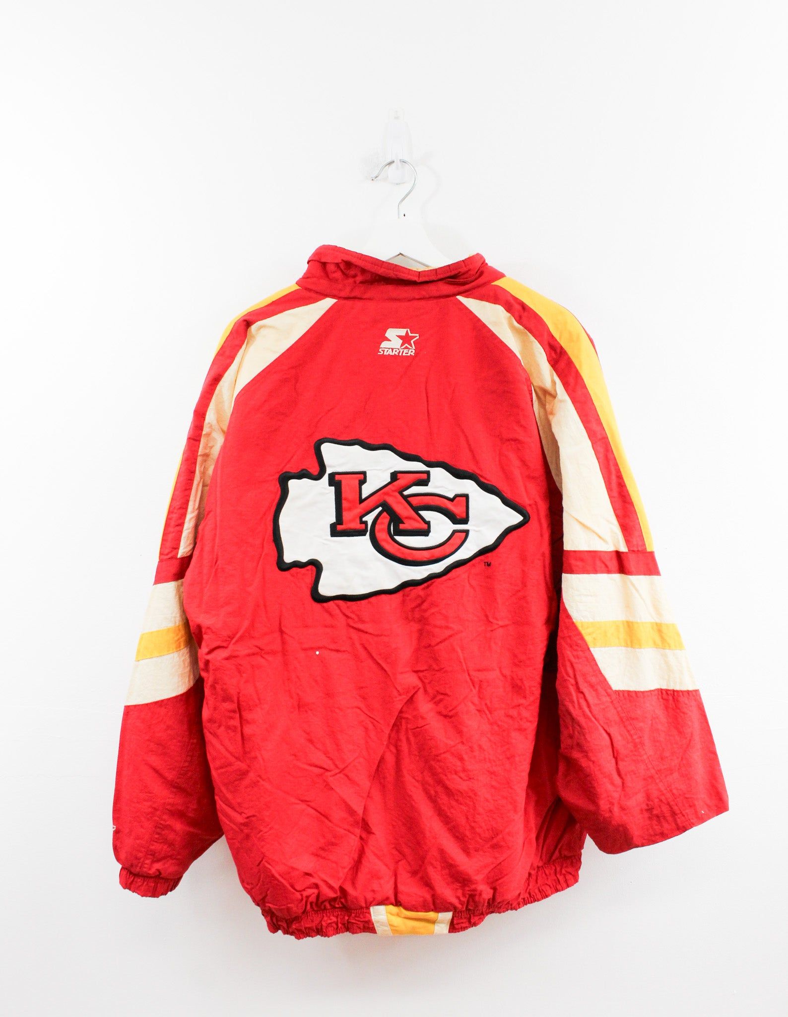 Vintage Starter NFL Kansas City Chiefs Buttoned Zipper Winter Jacket sold by HG Vintage product image thumbnail 4