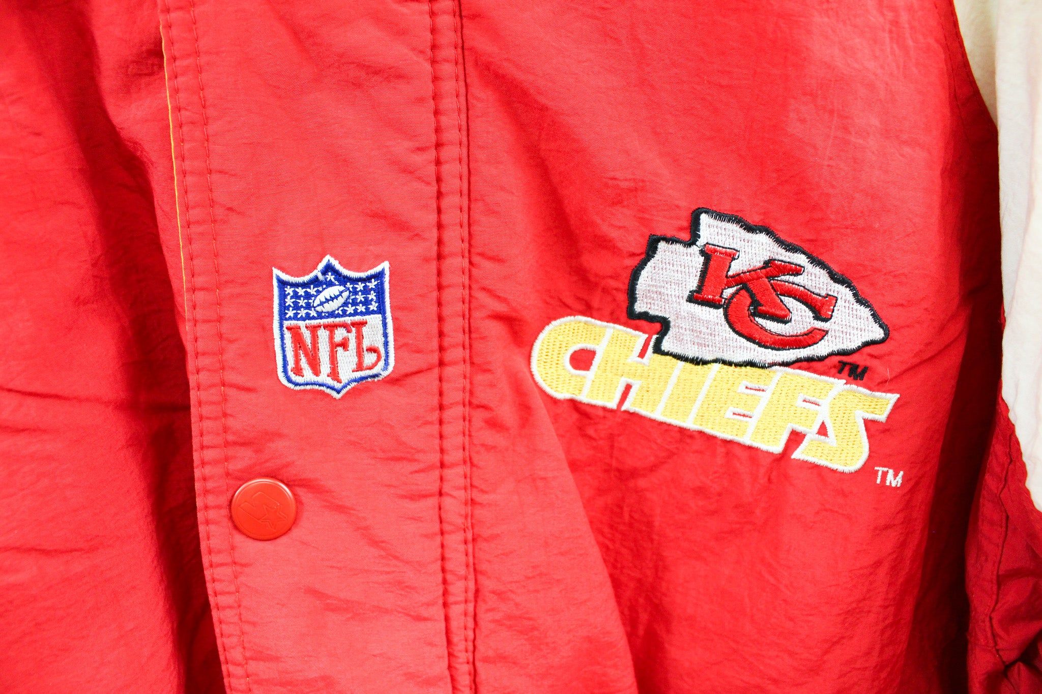 Vintage Starter NFL Kansas City Chiefs Buttoned Zipper Winter Jacket sold by HG Vintage product image thumbnail 2