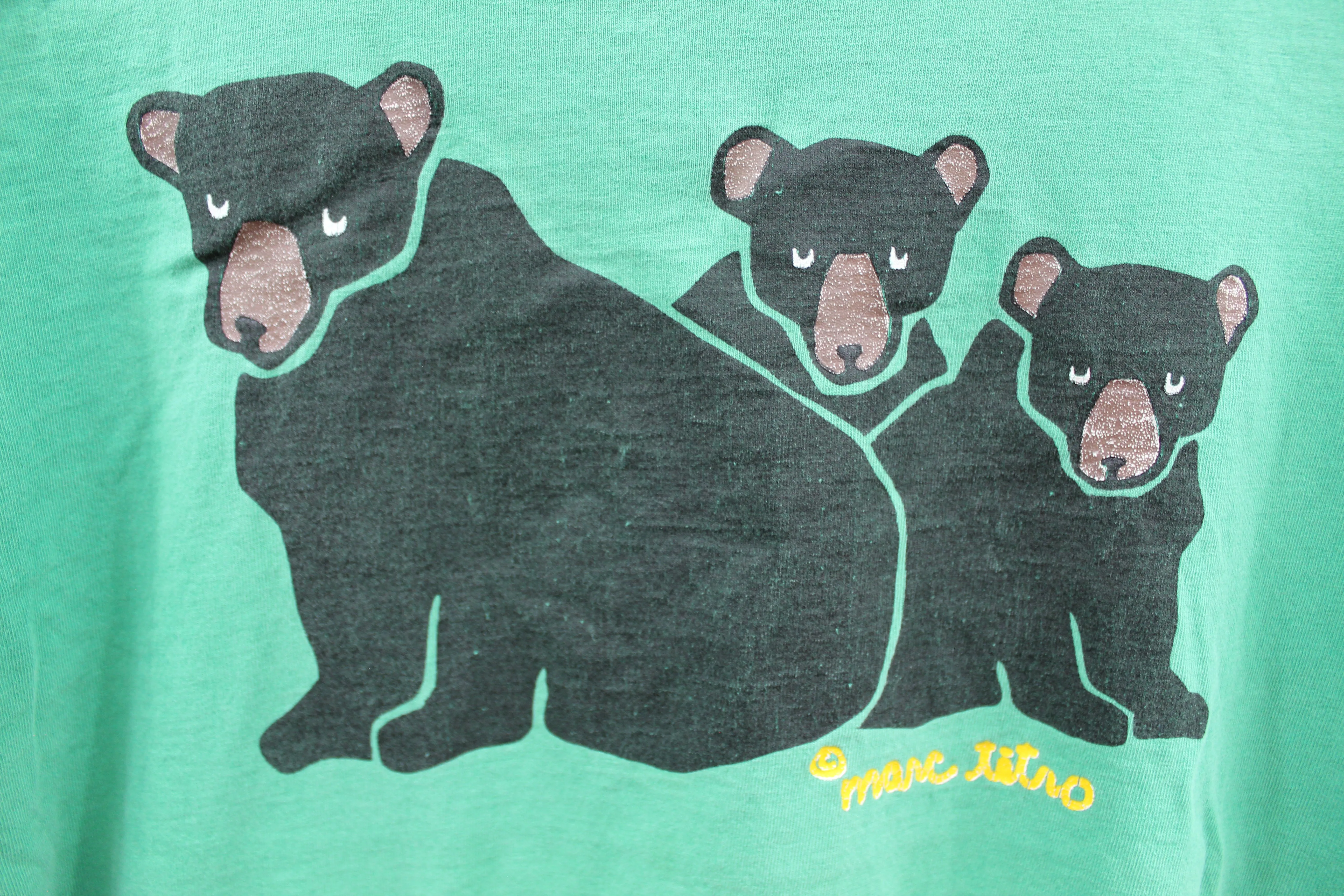 X - Vintage Single Stitch 90's Marc Tetro 3 Bears Tee sold by HG Vintage product image thumbnail 2