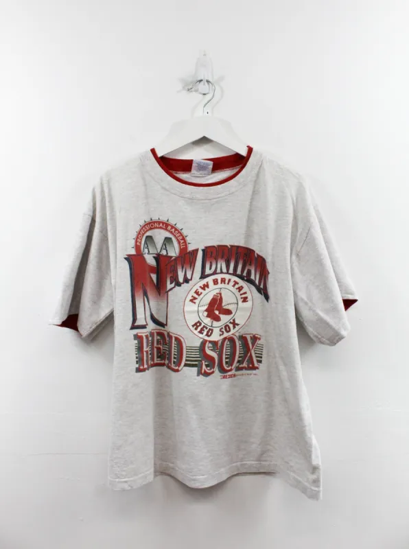 Vintage 1993 MLB Boston Red Sox Logo Tee sold by HG Vintage