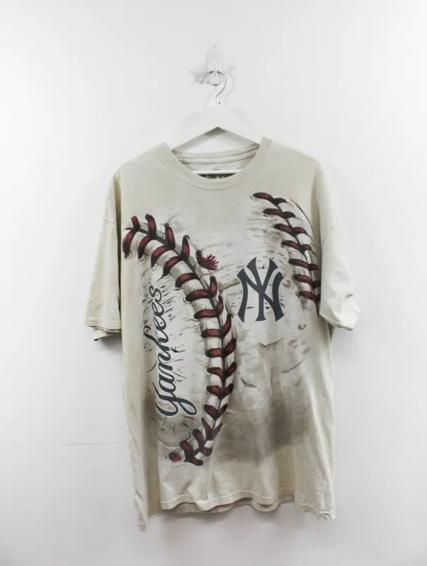 Liquid Blue MLB 2014 New York Yankees All Over Print Tee sold by HG Vintage