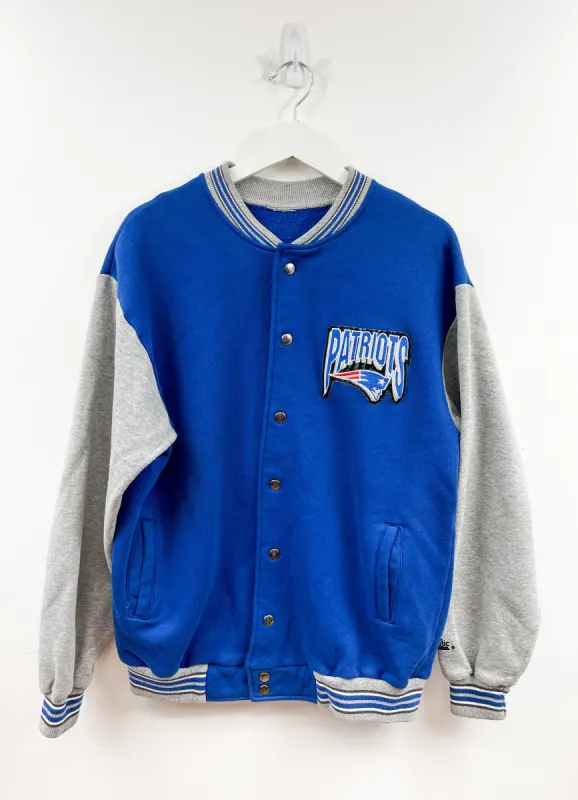 New England Patriots Majestic Cotton Bomber Jacket sold by HG Vintage