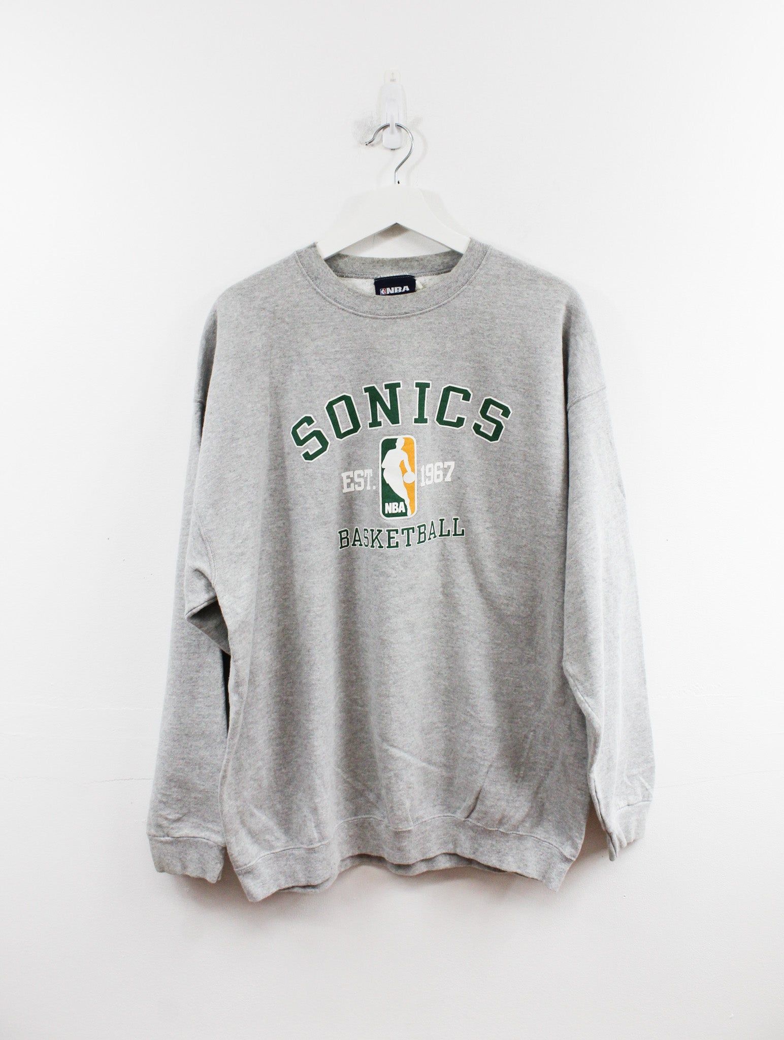 NBA Seattle Supersonics Basketball Logo Crewneck sold by HG Vintage