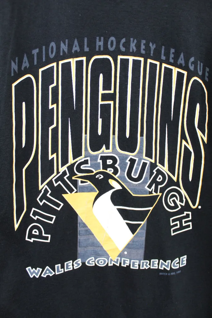 Z - Vintage 1993 NHL Pittsburgh Penguins Logo Jerzees Tag Tee sold by HG Vintage product image thumbnail 2